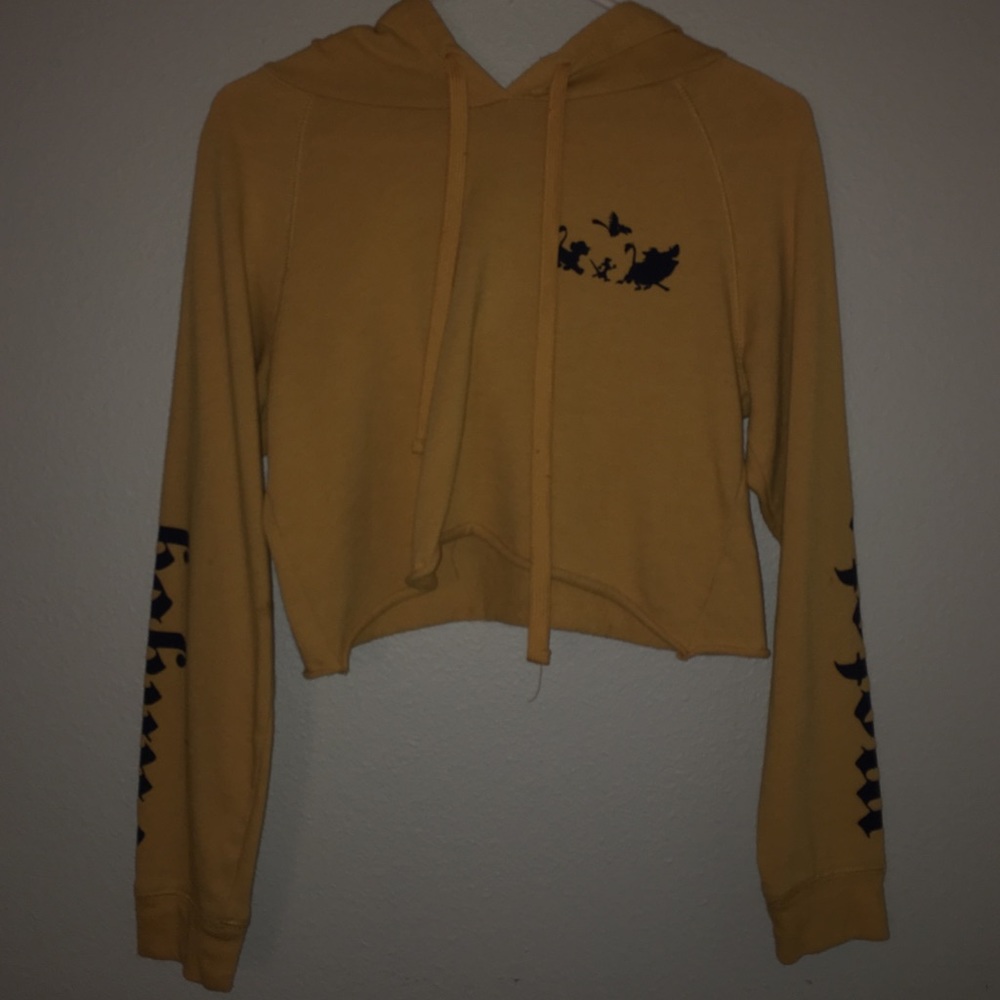 yellow Disney Lion king crop top